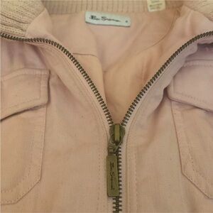 Adorable light pink Ben Sherman bomber with secret pocket.